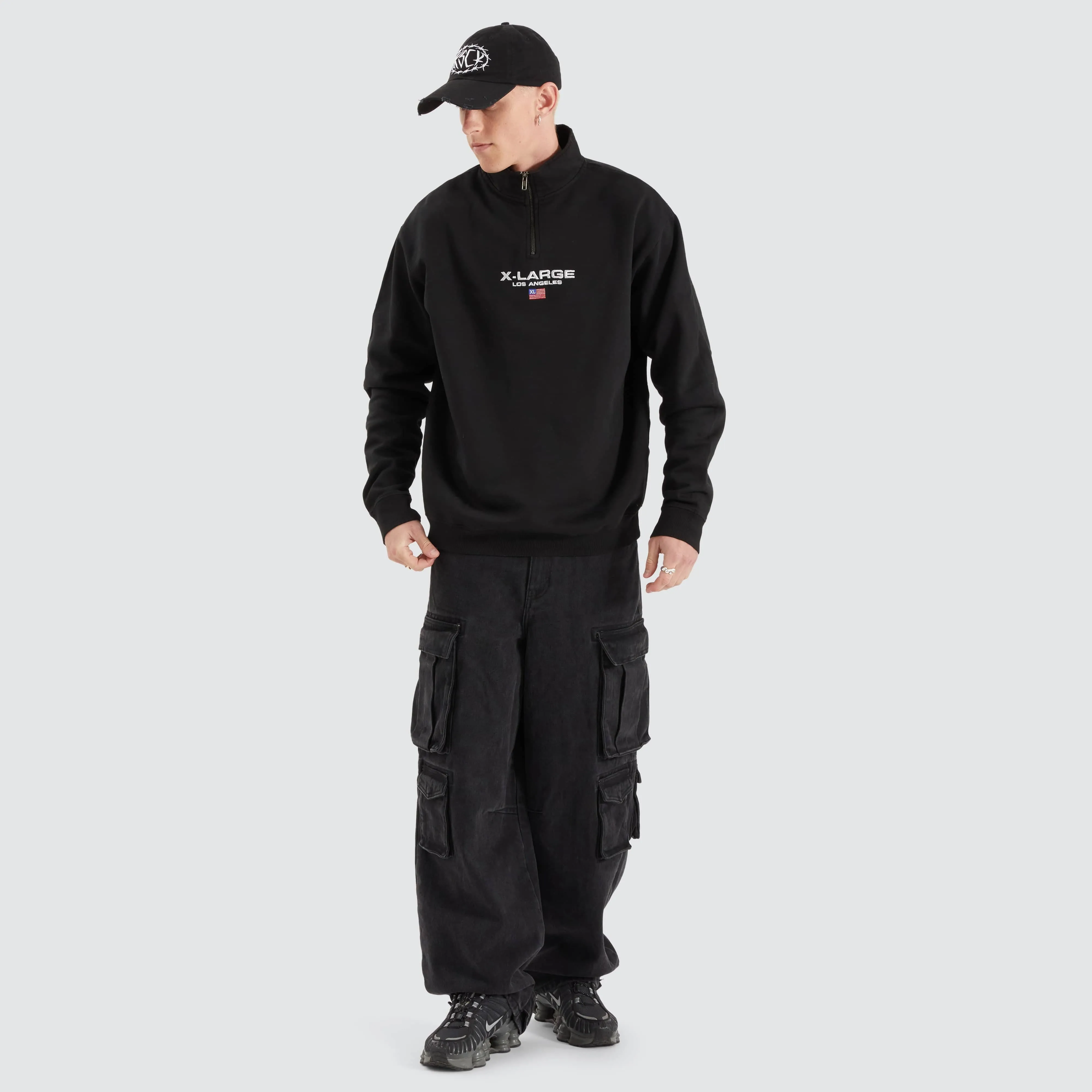 Quarter Zip Crew Pigment Black