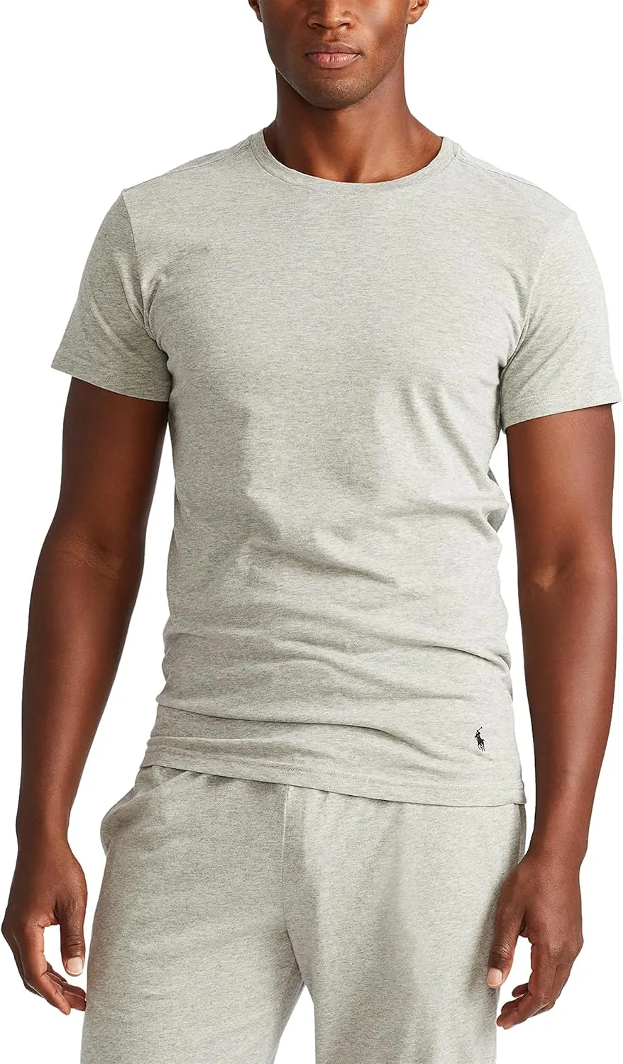 RALPH LAUREN Men's Slim Fit Cotton Crew Undershirts, 3 Pack