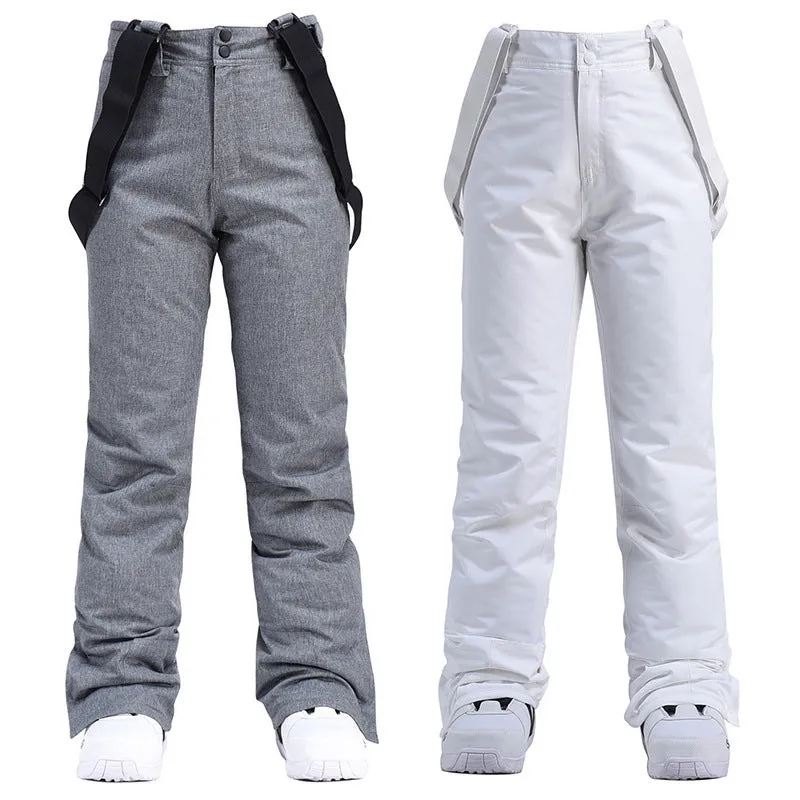 Ski Pants Men's Windproof Waterproof Detachable Elastic Waist Thick Thermal Cotton Pants Men