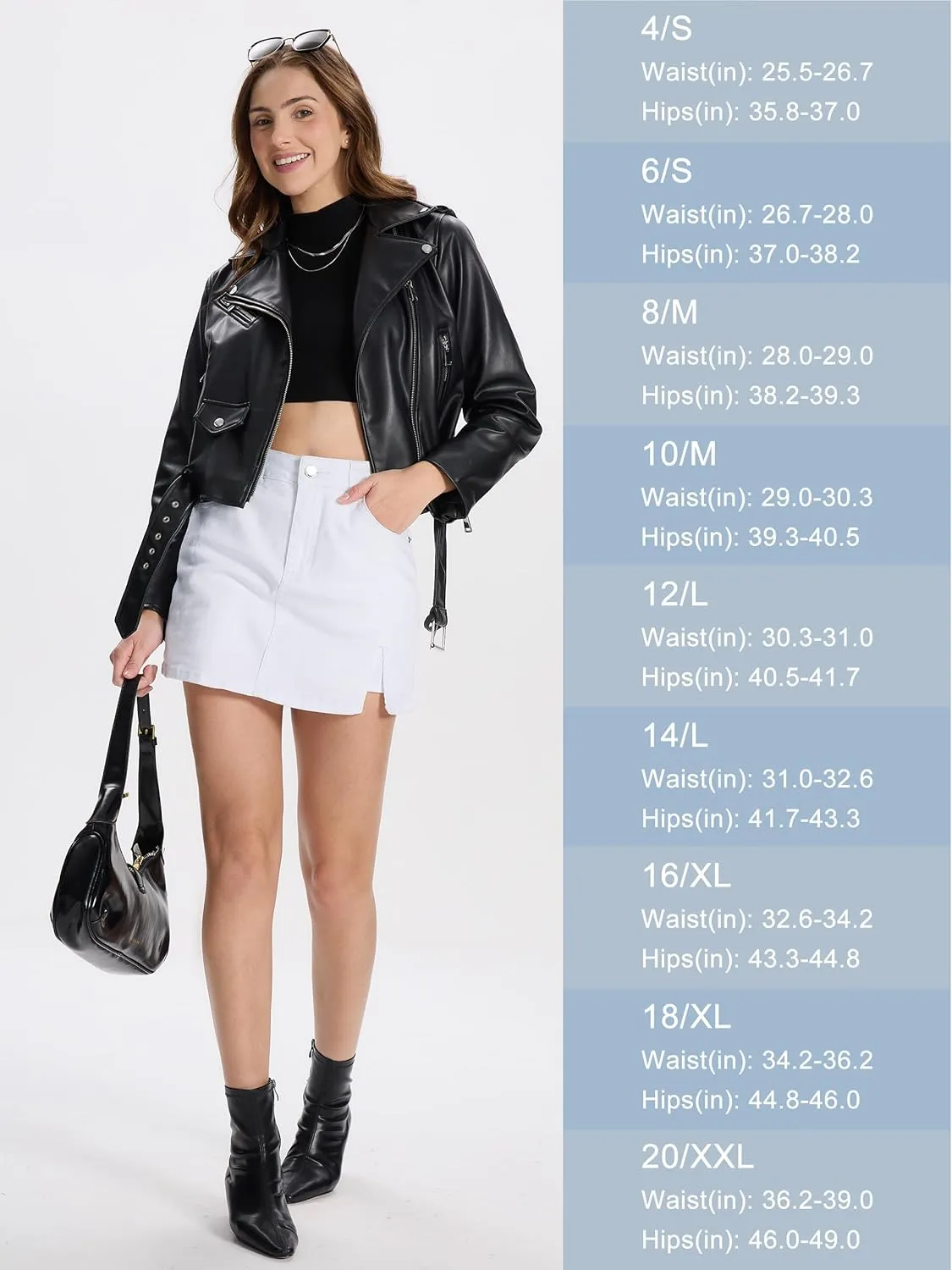 Tapata Skorts Skirts for Women High Waisted Denim Mini Casual Stretchy Jean Skirt Slit with Shorts