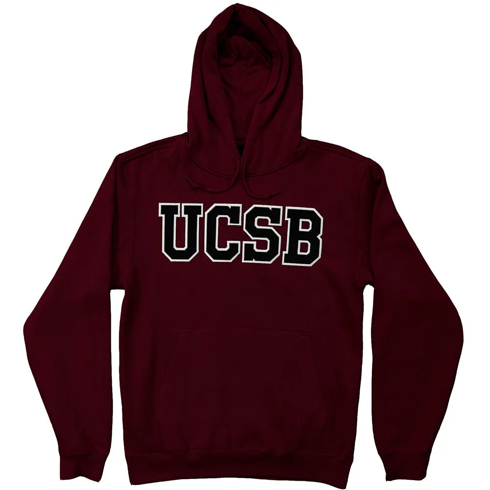 UCSB Applique Hoodie - Black Twill [Discontinued]