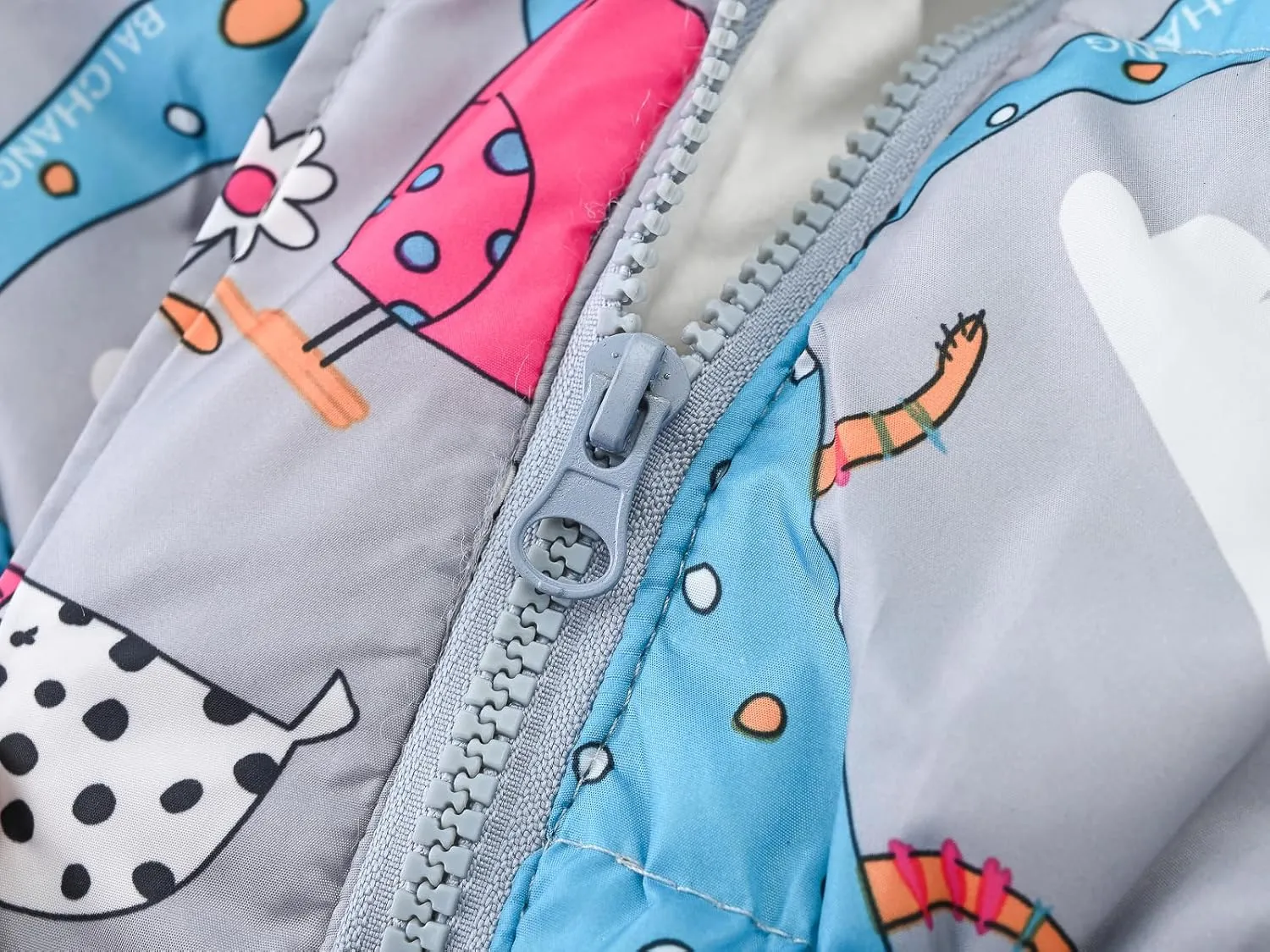 Winter Coats For Girls Hooded Waterproof Floral Printed Kids Toddler Warm Snow Jacket