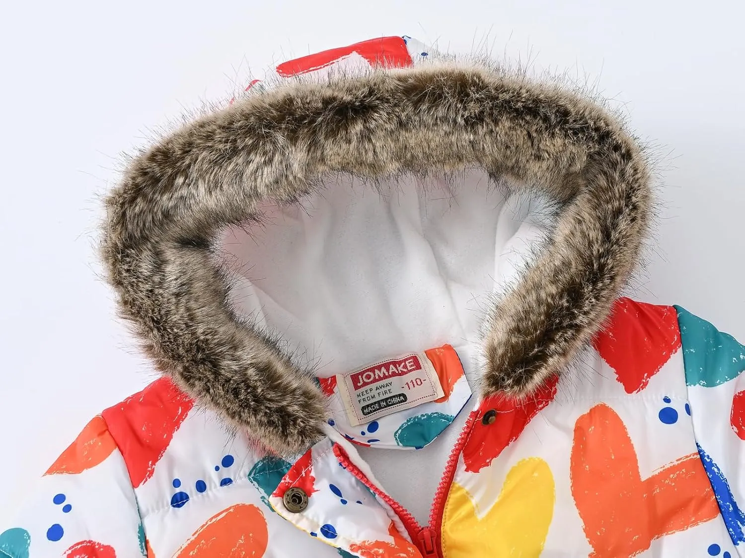 Winter Coats For Girls Hooded Waterproof Floral Printed Kids Toddler Warm Snow Jacket