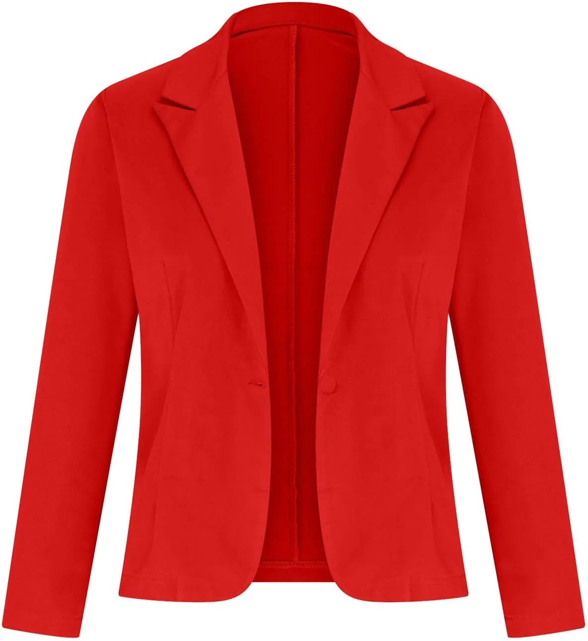 Women's 2024 Fall Business Casual Blazers Open Front Trendy Work Office Blazer Jacket Long Sleeve Solid Color Outwear