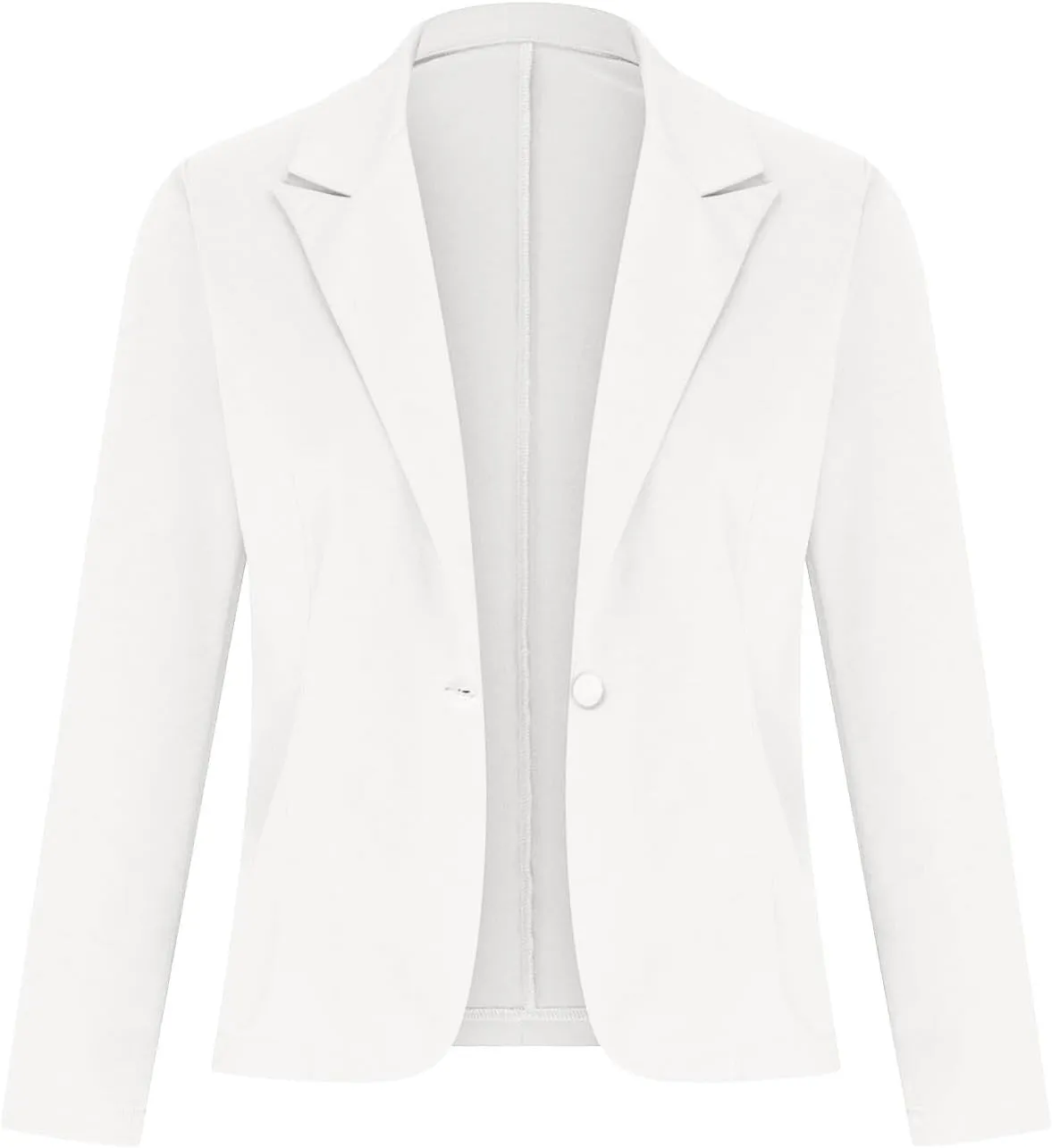 Women's 2024 Fall Business Casual Blazers Open Front Trendy Work Office Blazer Jacket Long Sleeve Solid Color Outwear