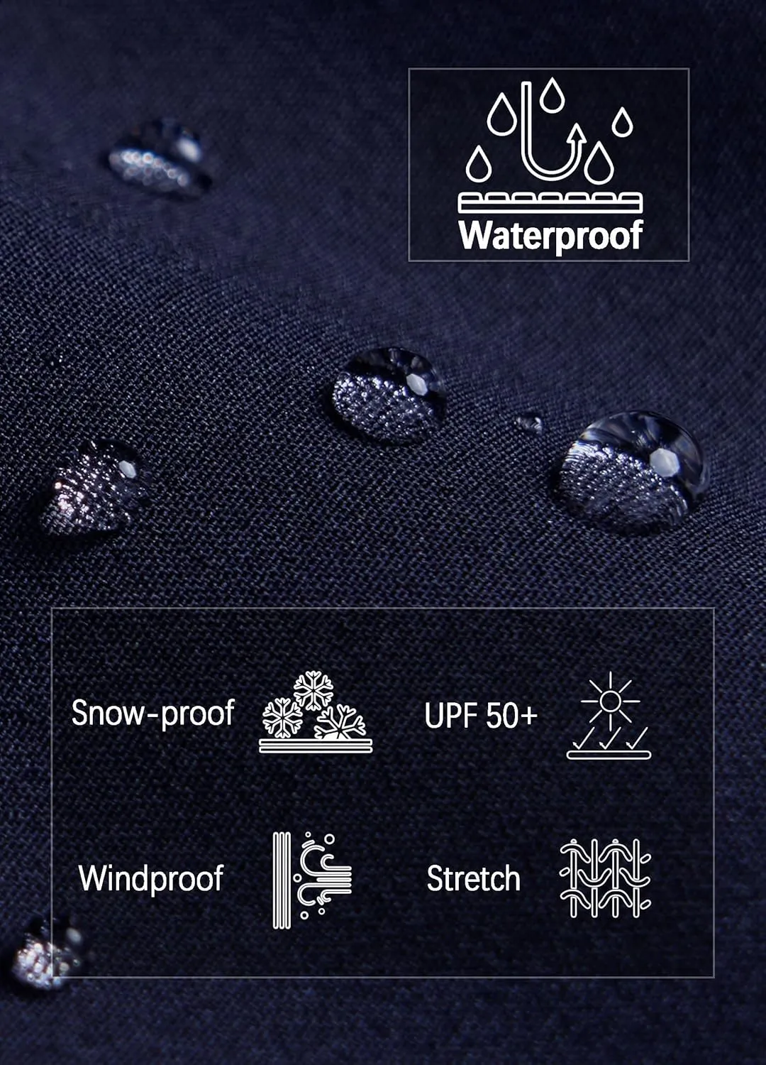 Women's Fleece Lined Waterproof Hiking Pants Insulated Softshell Warm Outdoor Winter Snow Ski Pants