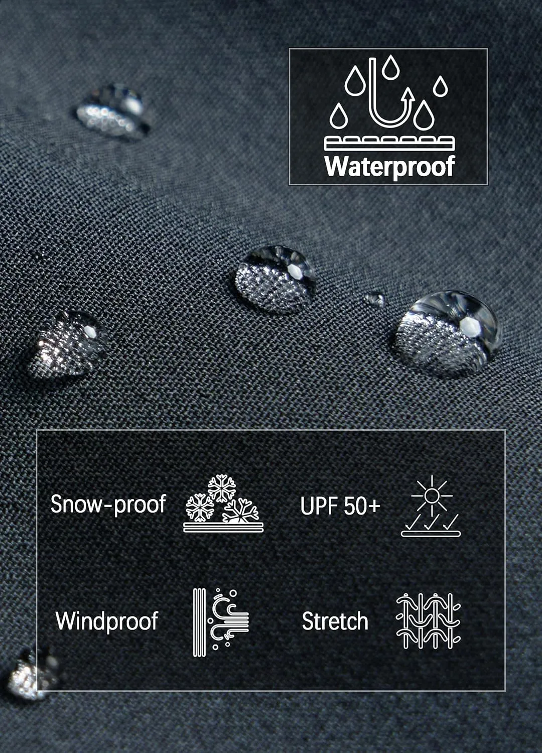 Women's Fleece Lined Waterproof Hiking Pants Insulated Softshell Warm Outdoor Winter Snow Ski Pants