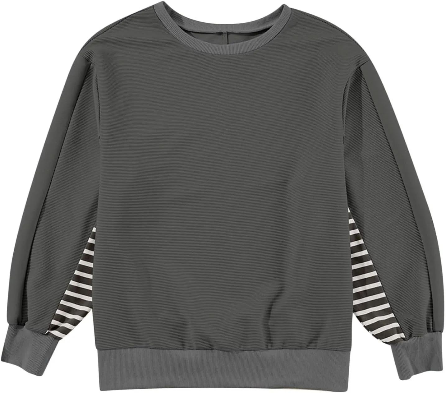 Women's Oversized Sweatshirts Trendy Long Sleeve Crew Neck Corduroy Pullover Tops Loose Comfy Fall Outfits 2024