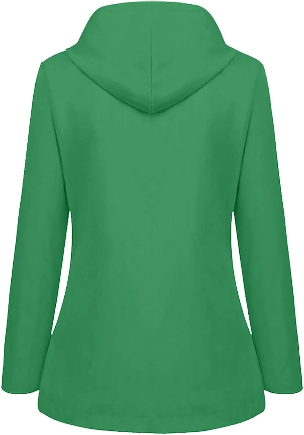 Womens Rain Coats Long Sleeve Hooded Waterproof Jacket