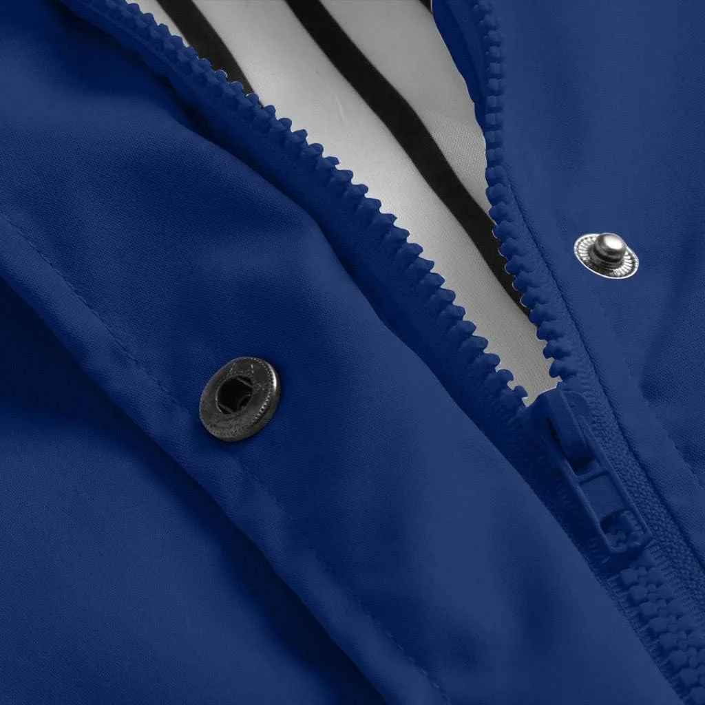 Womens Rain Coats Long Sleeve Hooded Waterproof Jacket