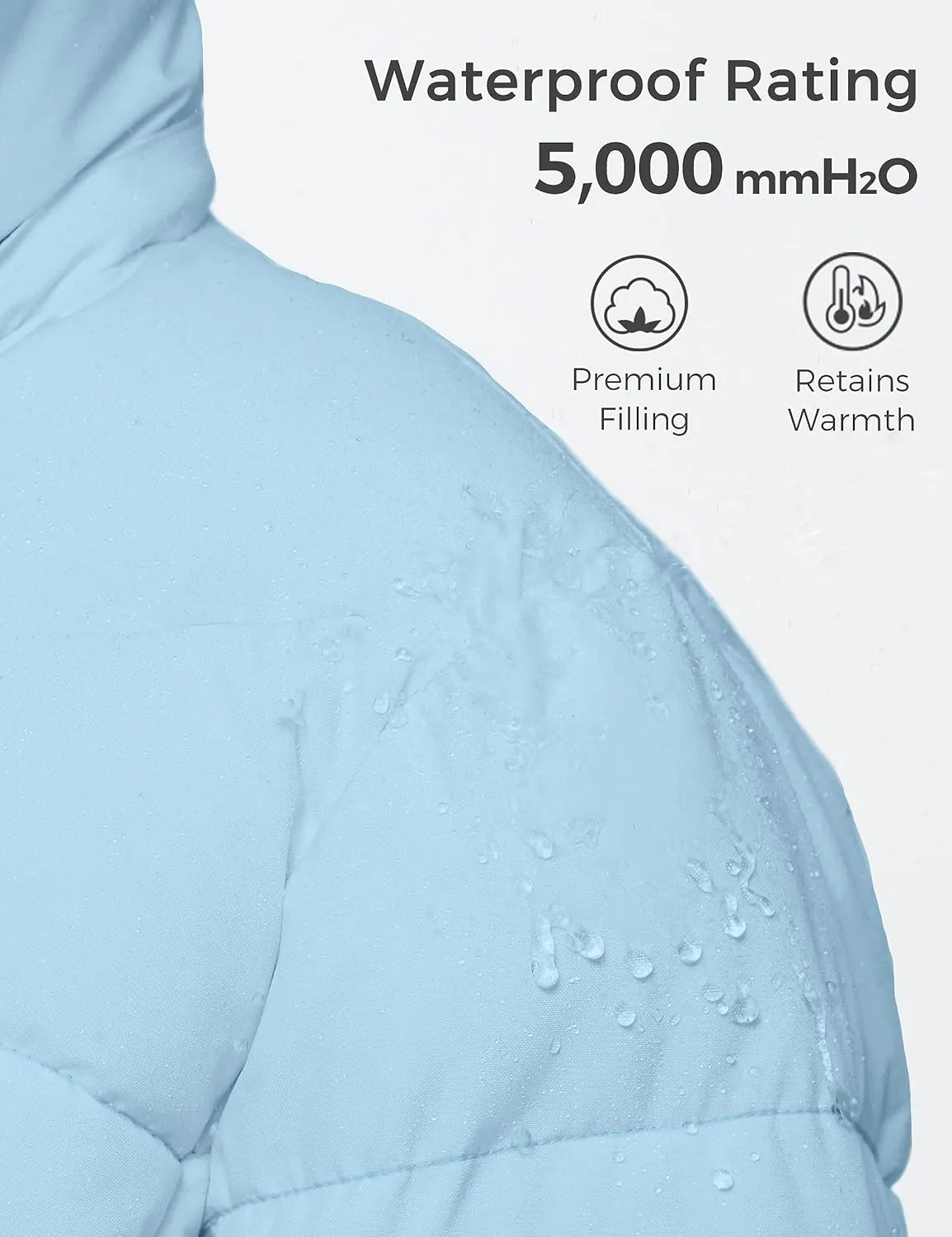ZSHOW Women's Winter Coat Waterproof Warm Puffer Jacket Long Parka with Faux Detachable Hood